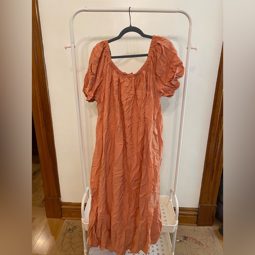 H&M Cotton puffed sleeve dress